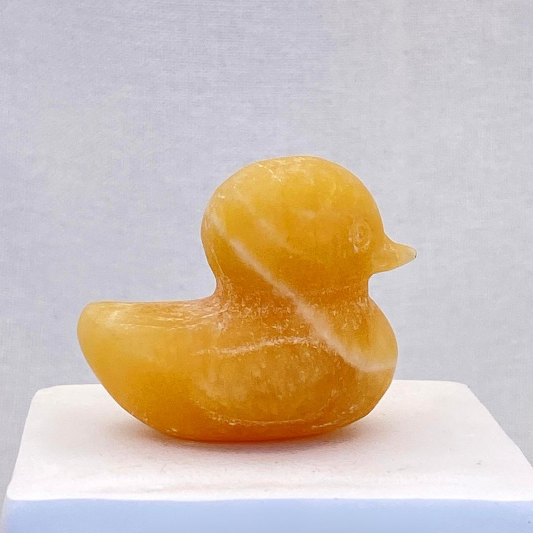 Orange Calcite Duck #2