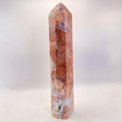 HUGE Pink Druzy Agate Tower - 27.3cm