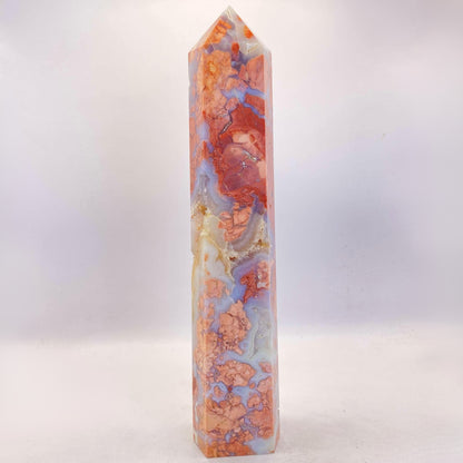 HUGE Pink Druzy Agate Tower - 27.3cm