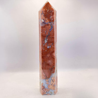 HUGE Pink Druzy Agate Tower - 27.3cm