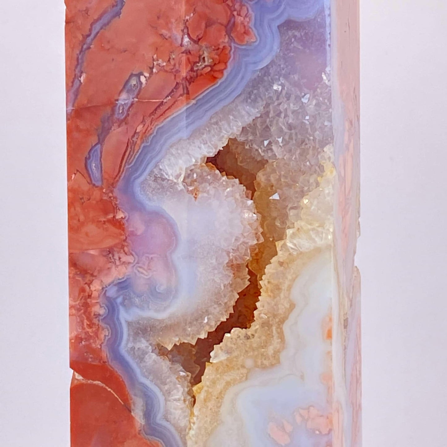 HUGE Pink Druzy Agate Tower - 27.3cm