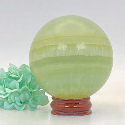 Pistachio Calcite Sphere