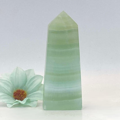 Pistachio Calcite Tower