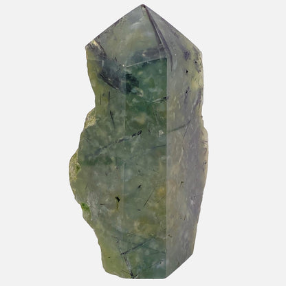 Prehnite Single Rough-Side Tower #2