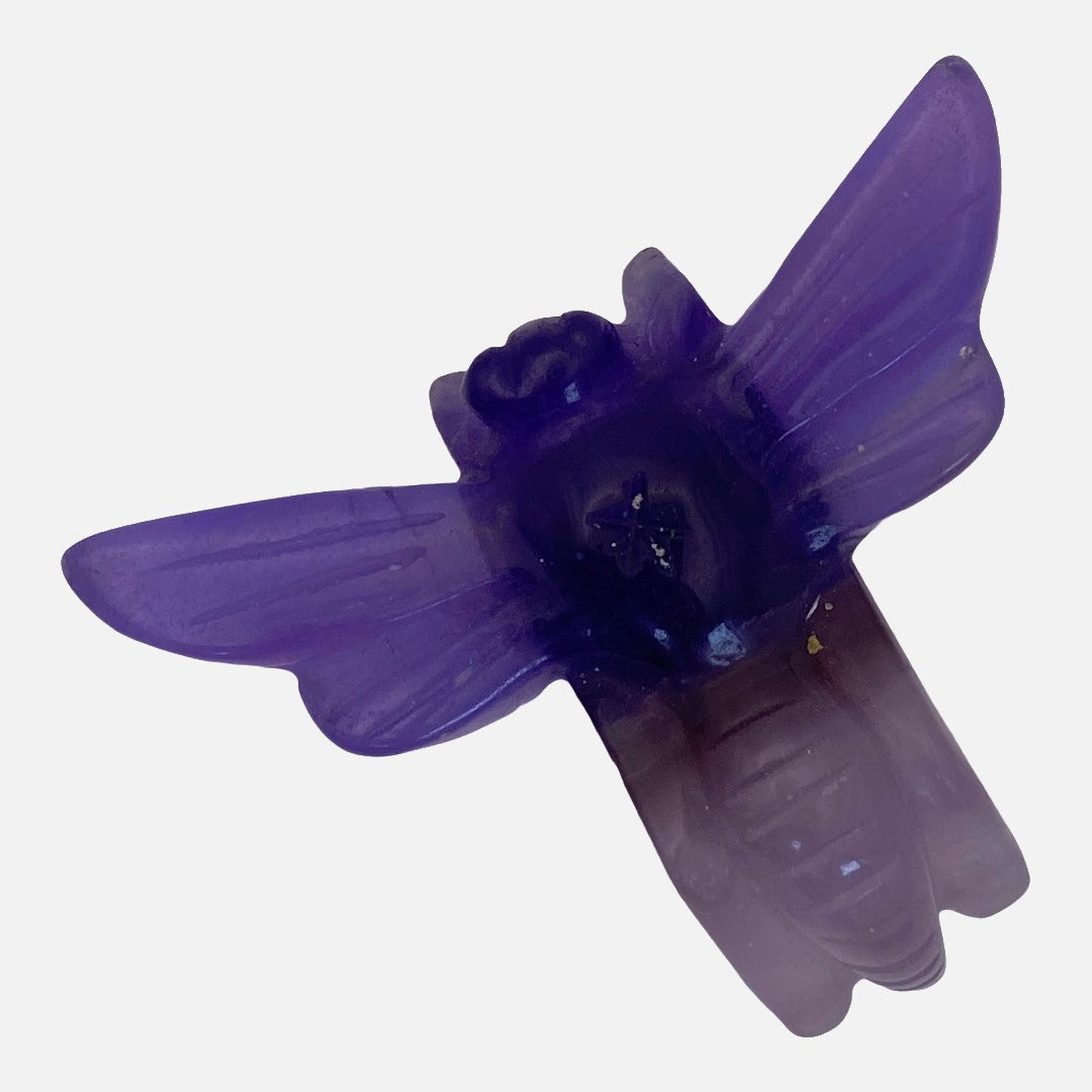 Purple Fluorite Bumblebee