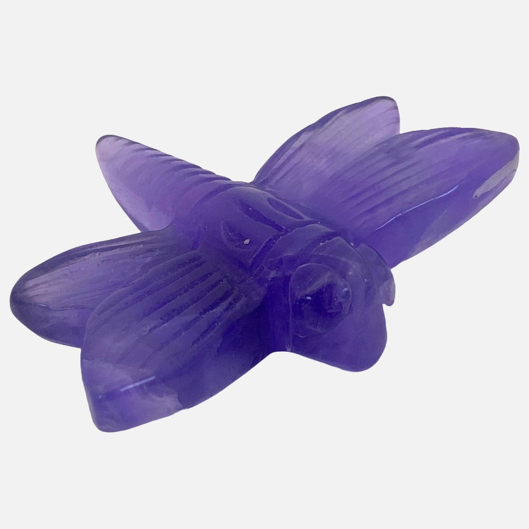 Purple Fluorite Dragonfly