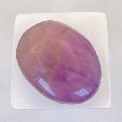 Purple Fluorite Palm Stone #1 - Large