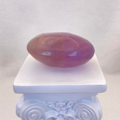 Purple Fluorite Palm Stone #1 - Large