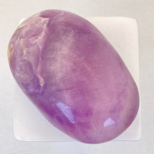 Purple Fluorite Palm Stone #2 - Huge!