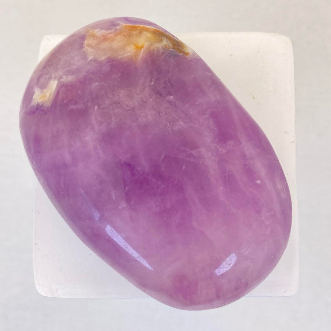 Purple Fluorite Palm Stone #2 - Huge!