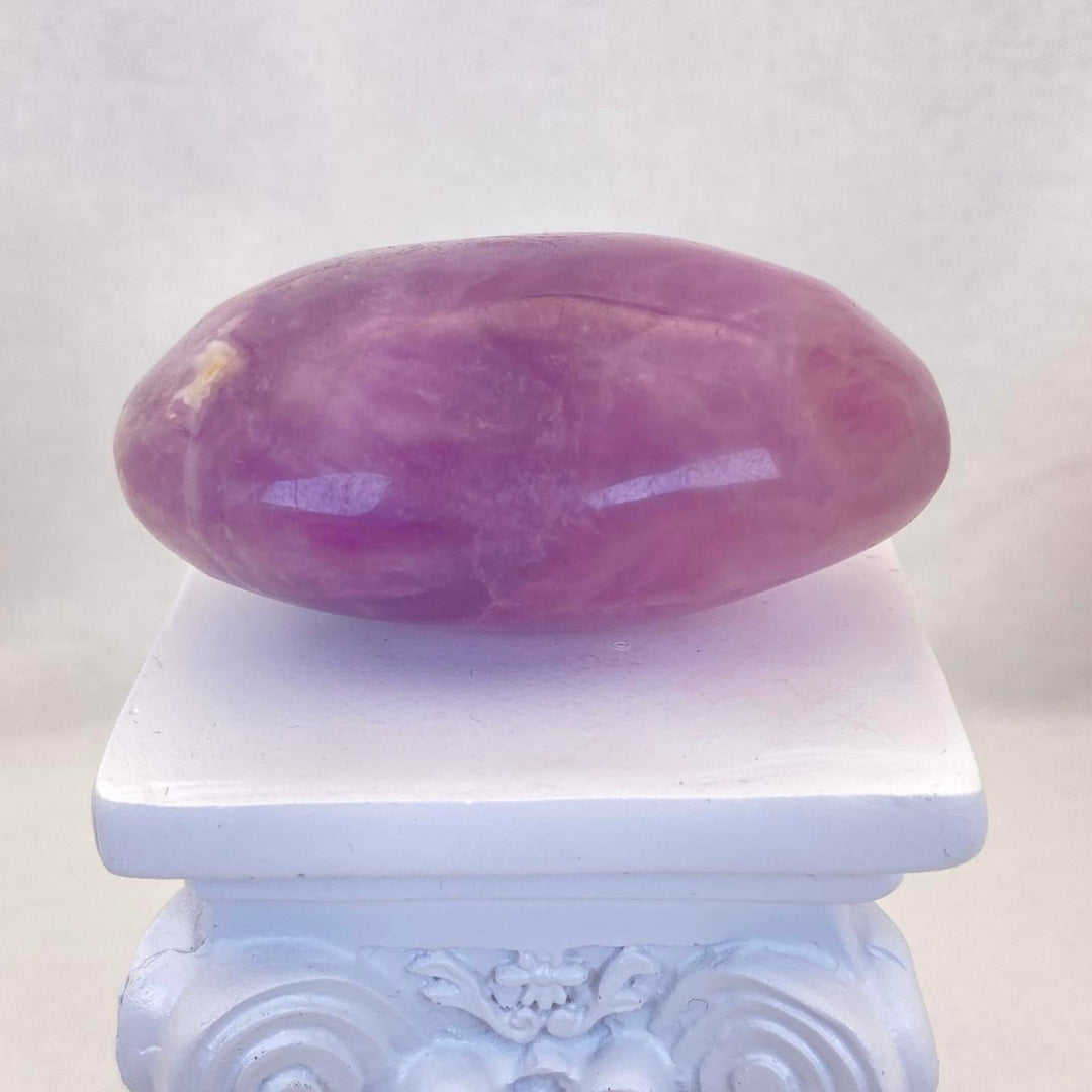 Purple Fluorite Palm Stone #2 - Huge!