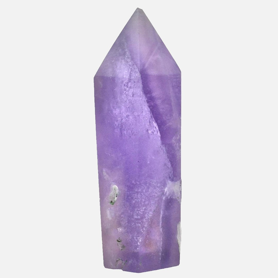 Purple Fluorite Single Rough-Side Tower #1 - Short