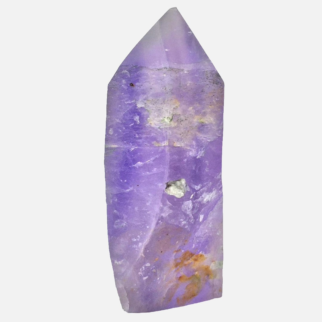 Purple Fluorite Single Rough-Side Tower #1 - Short