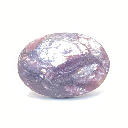 High-Grade Purple Mica Pillow Palm Stone #7 - Super Flashy!