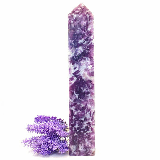 Purple Mica Tower #2 - Over 1kg! - 24.5cm