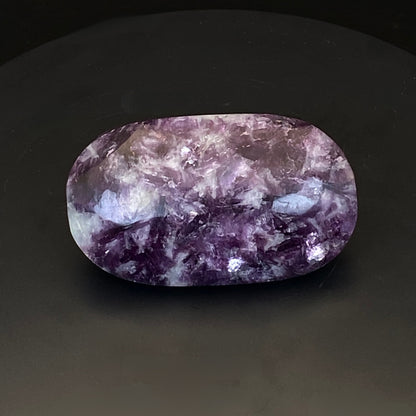 Purple Mica Pillow Palm Stone #2