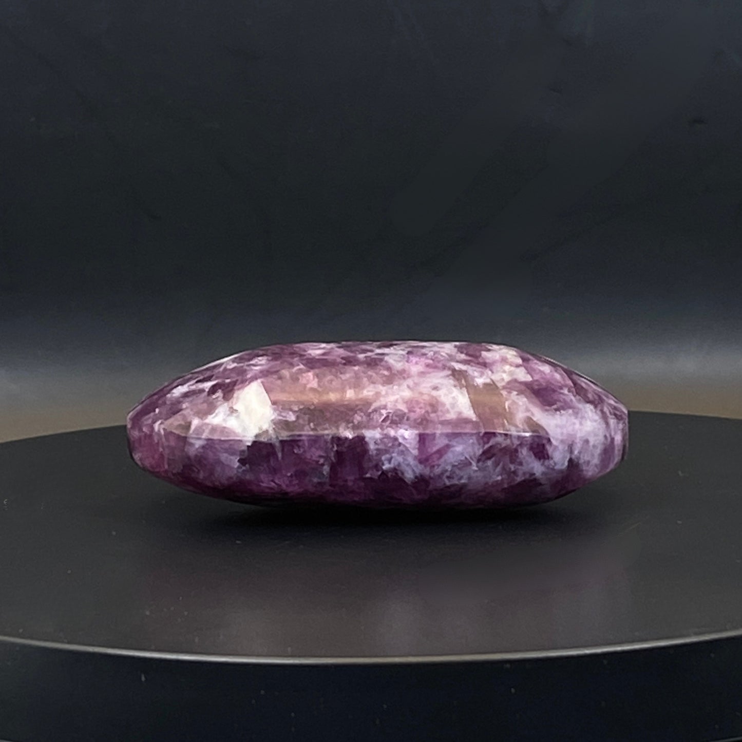 Purple Mica Pillow Palm Stone #3