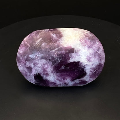 Purple Mica Pillow Palm Stone #4