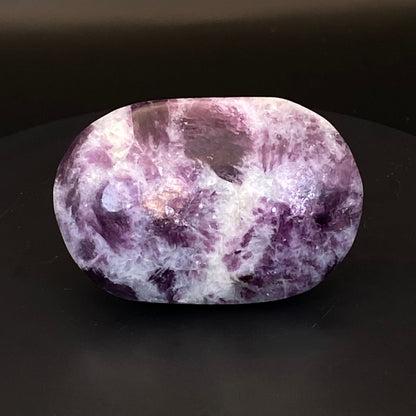 Purple Mica Pillow Palm Stone #4