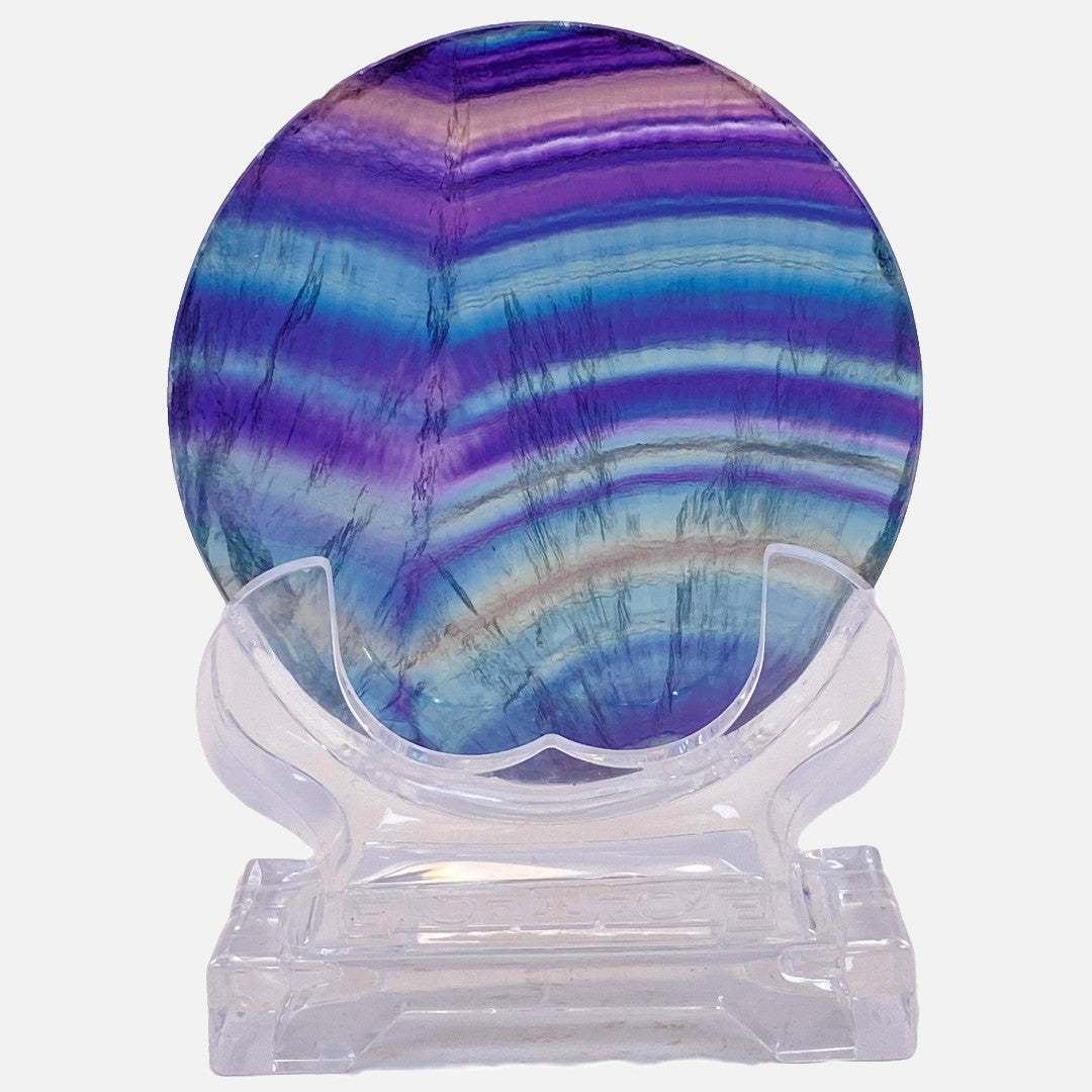 Rainbow Fluorite Plate on Stand