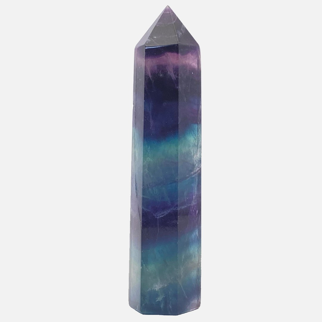 Rainbow Fluorite Point #3