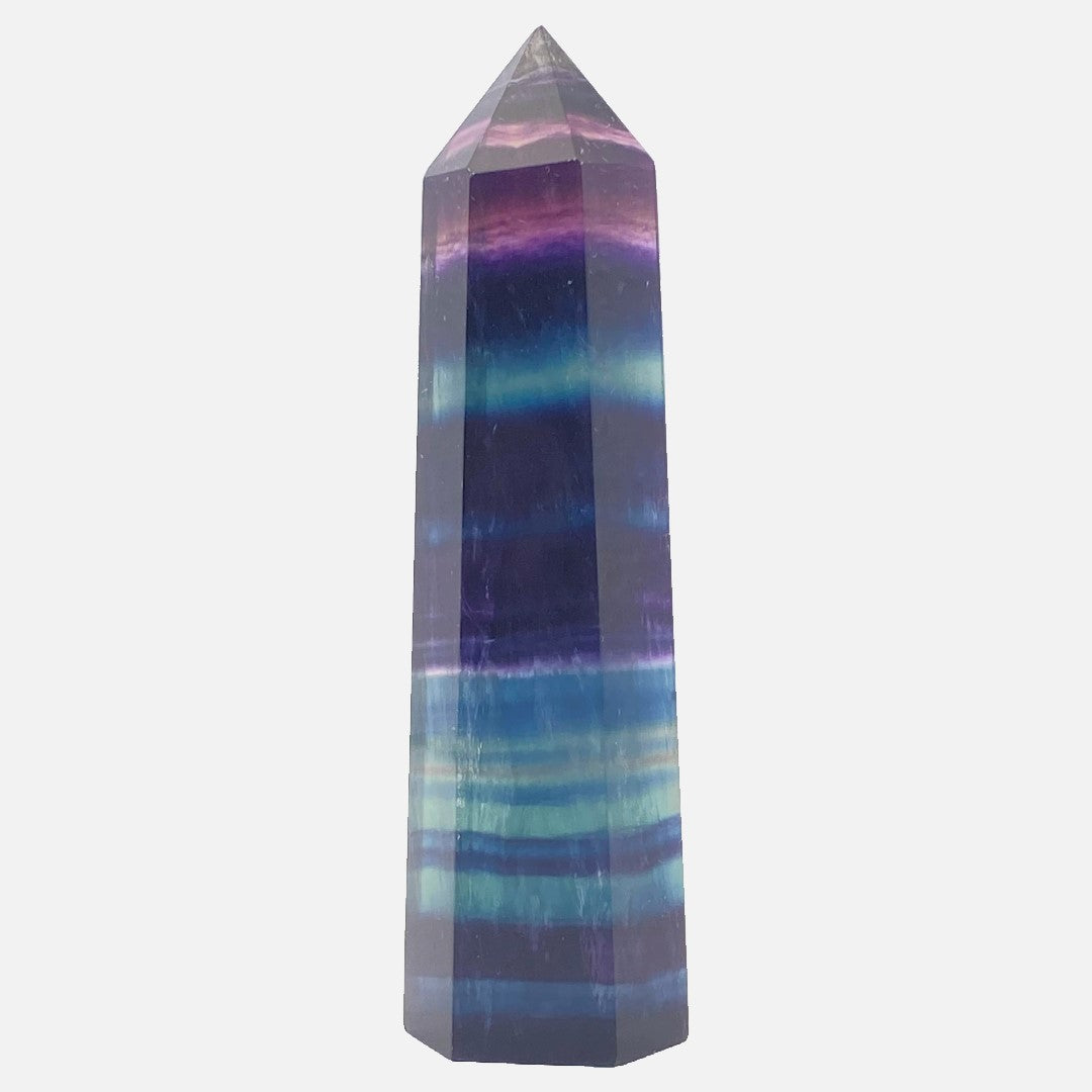 Rainbow Fluorite Point #5