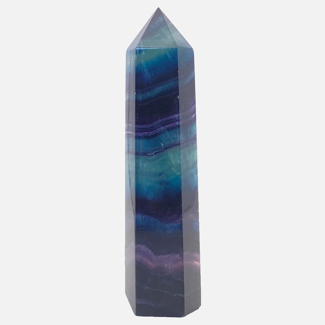 Rainbow Fluorite Point #6