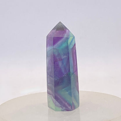 Rainbow Fluorite Point #8