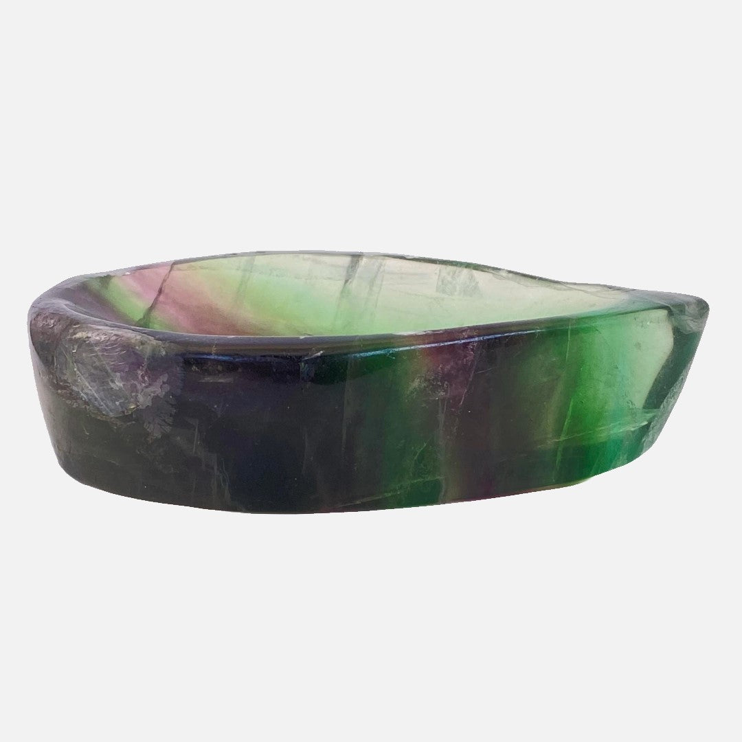 Rainbow Fluorite Teardrop Trinket Bowl