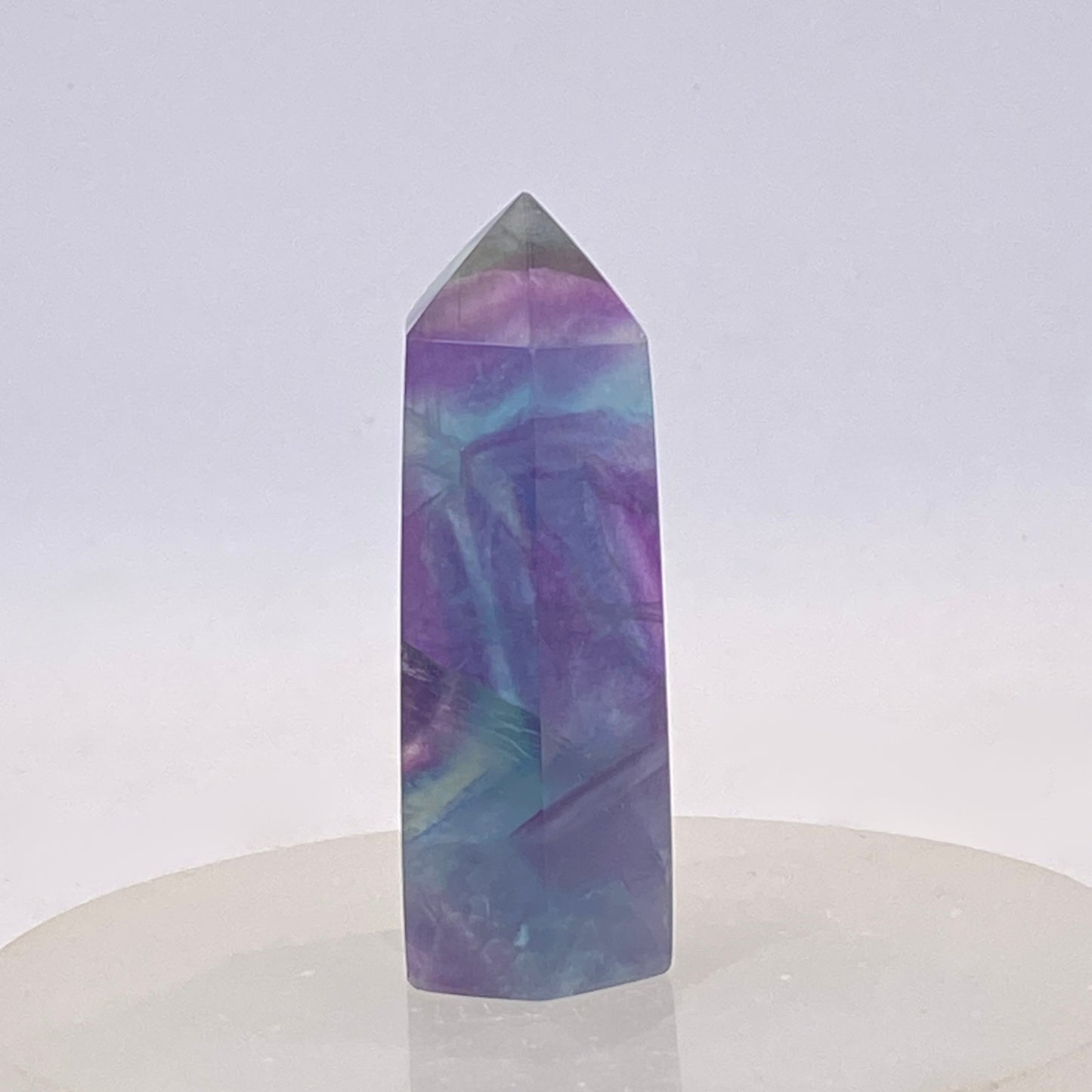 Rainbow Fluorite Point #8