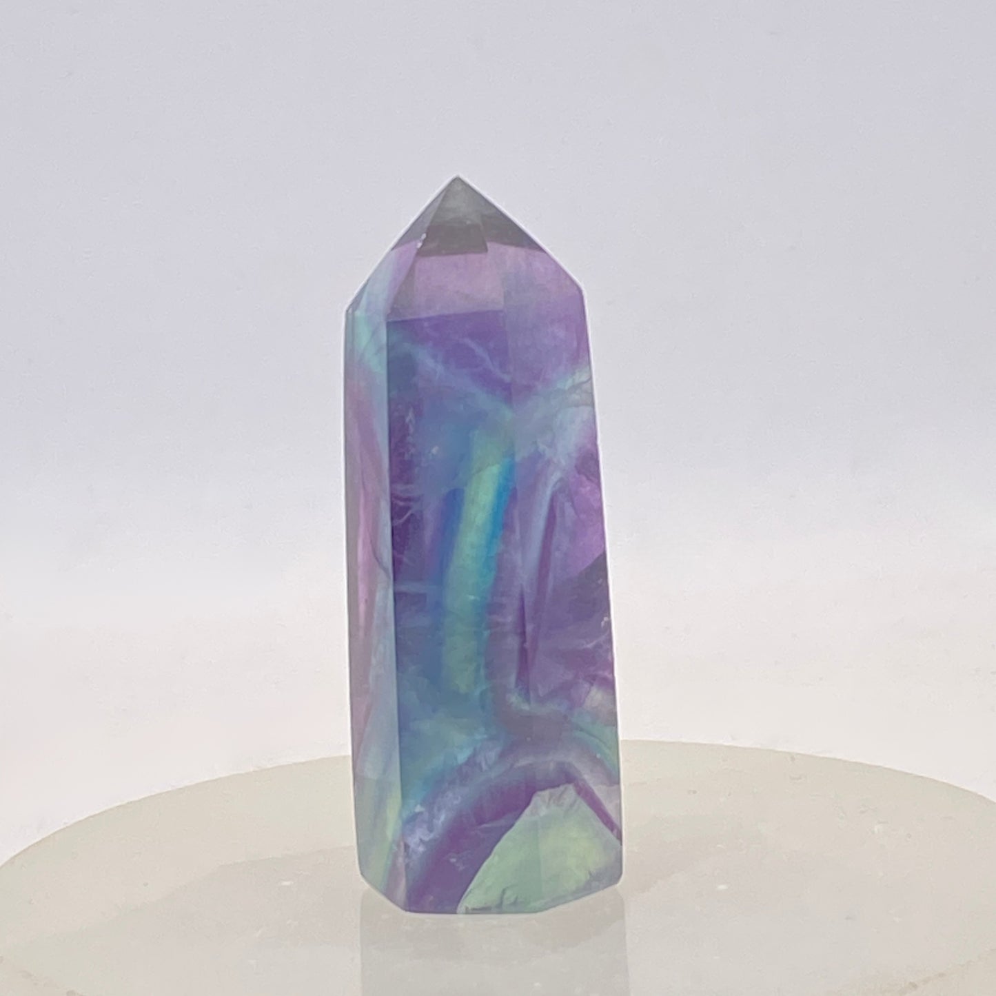 Rainbow Fluorite Point #8