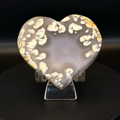 Rare Moss Agate Heart #1