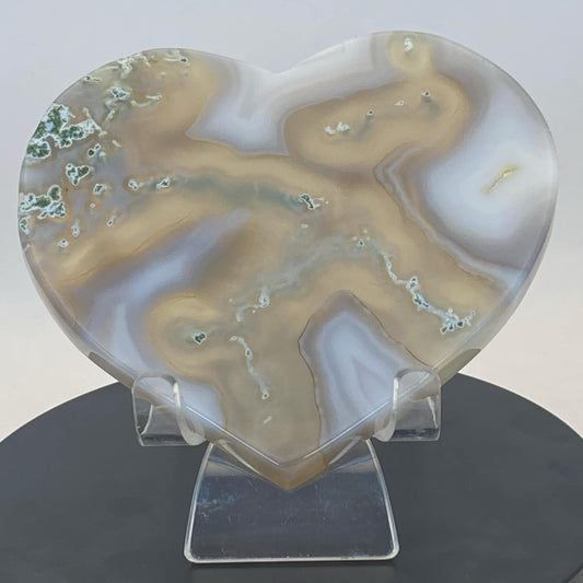 Rare Moss Agate Heart #3