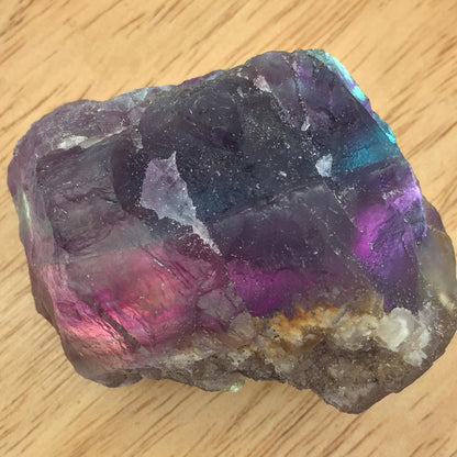 Raw Rainbow Fluorite Specimen