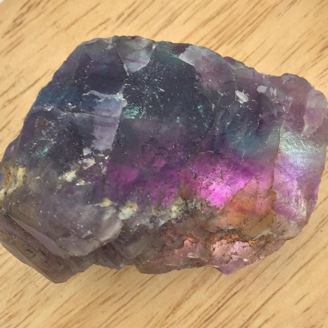 Raw Rainbow Fluorite Specimen