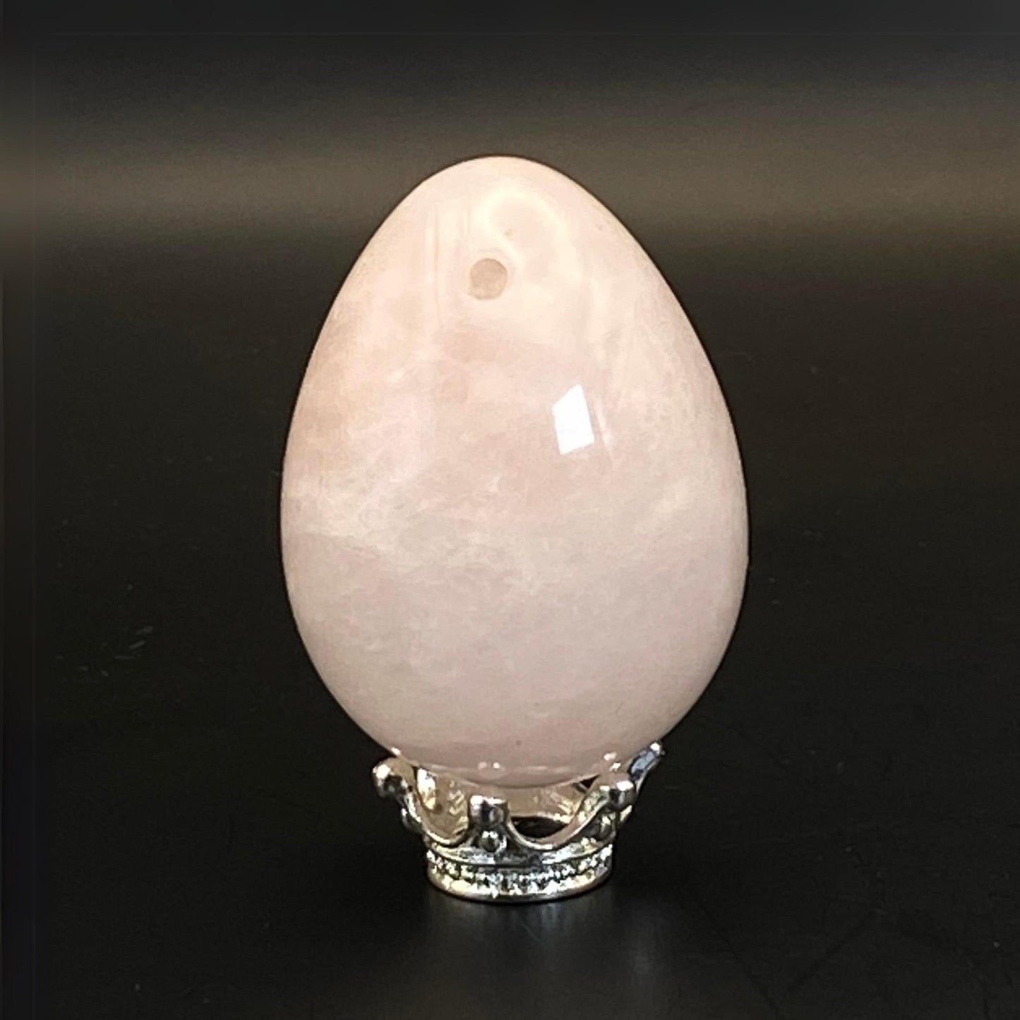 Rose Quartz Egg #11 - Drilled