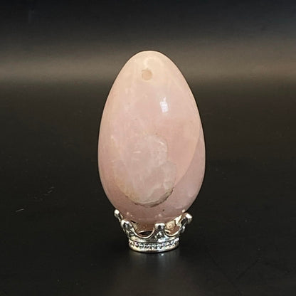 Rose Quartz Egg #8 - Drilled