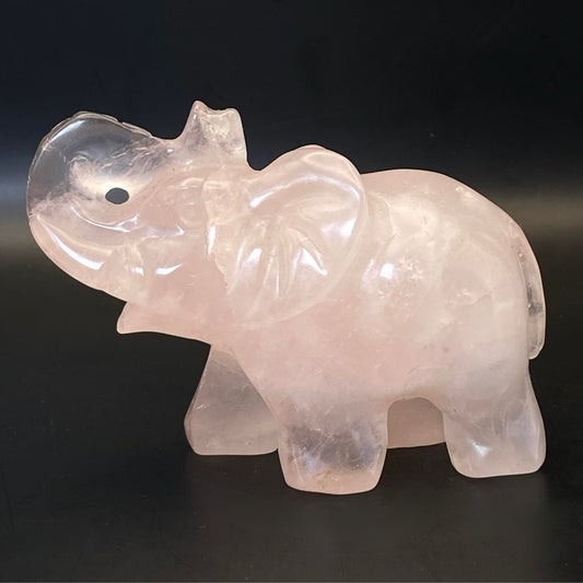 Rose Quartz Elephant #2