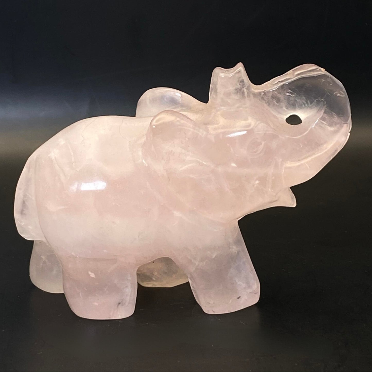 Rose Quartz Elephant #2