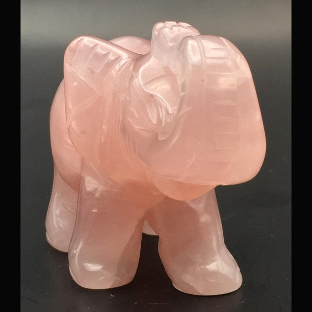 Rose Quartz Elephant #1