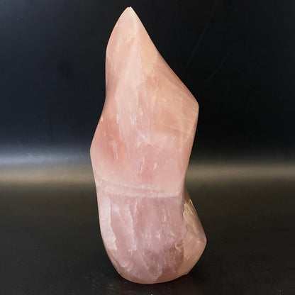 Large Madagascan Rose Quartz Flame #2- Room 2