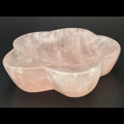 Rose Quartz Flower Trinket Bowl