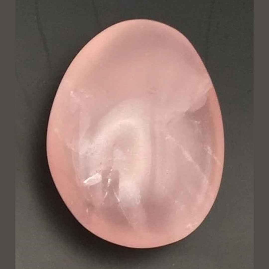 Rose Quartz Palm Stone #5 - Small