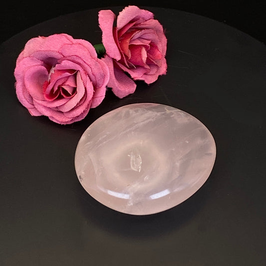 Rose Quartz Palm Stone #10