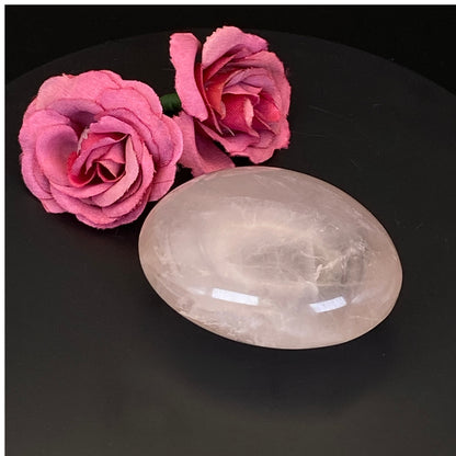 Rose Quartz Palm Stone #11