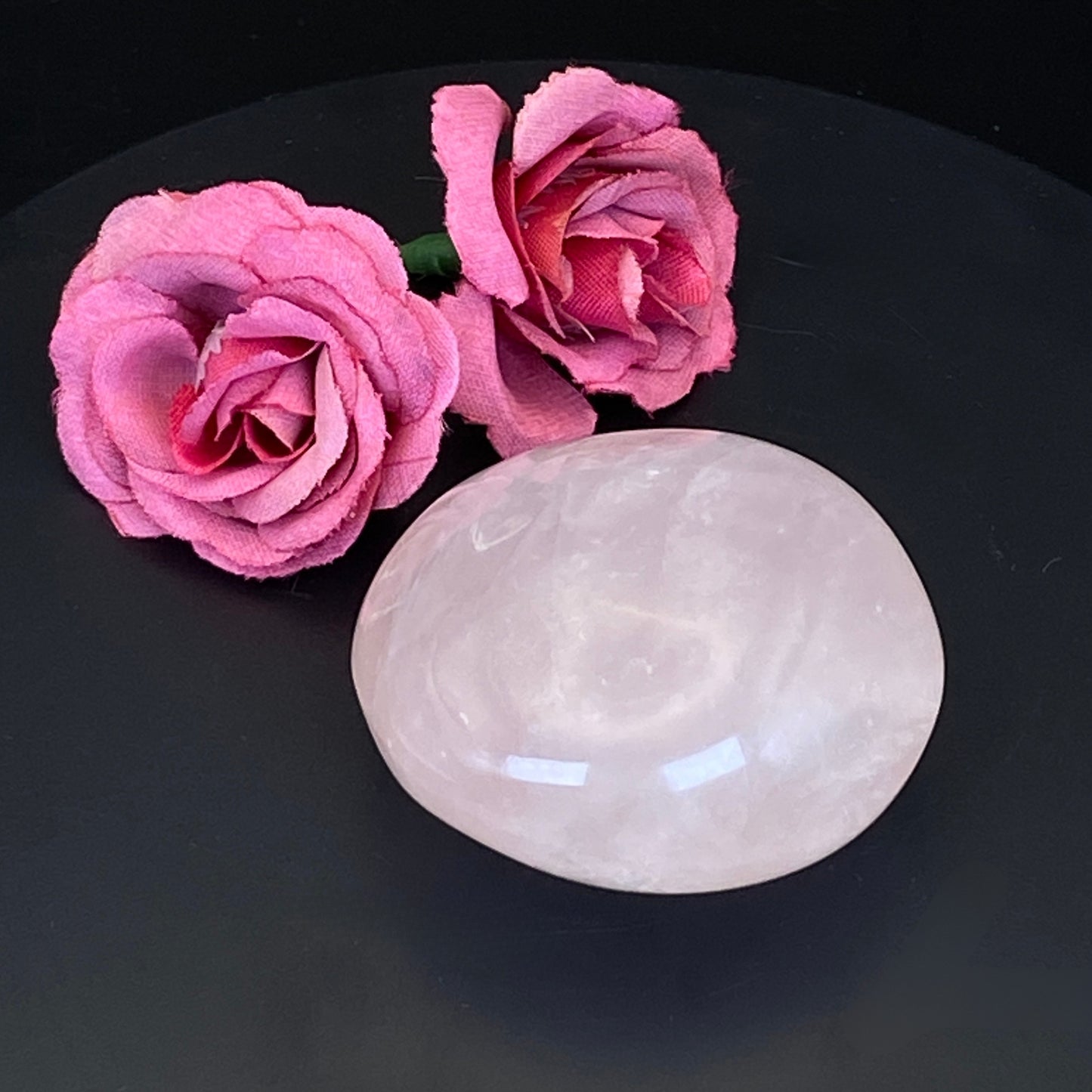 Rose Quartz Palm Stone #12