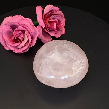 Rose Quartz Palm Stone #12