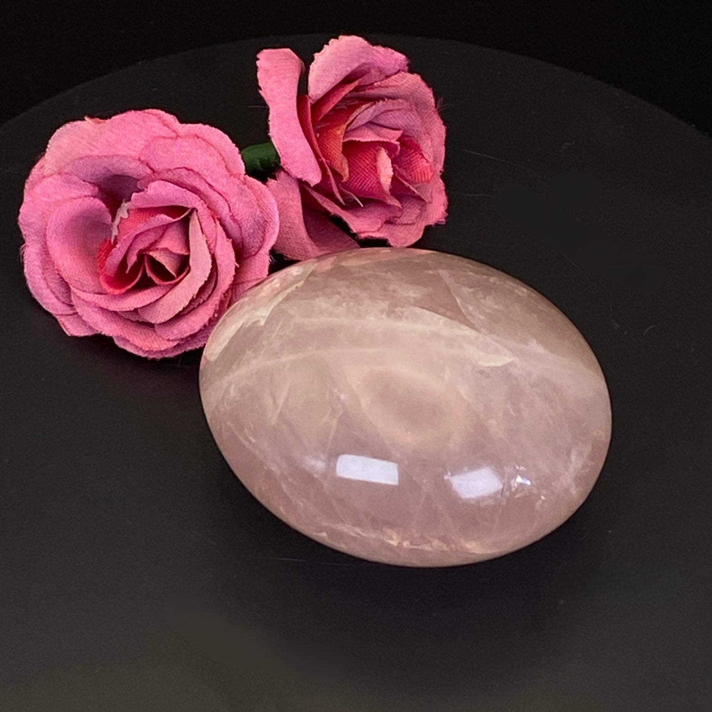 Rose Quartz Palm Stone #14