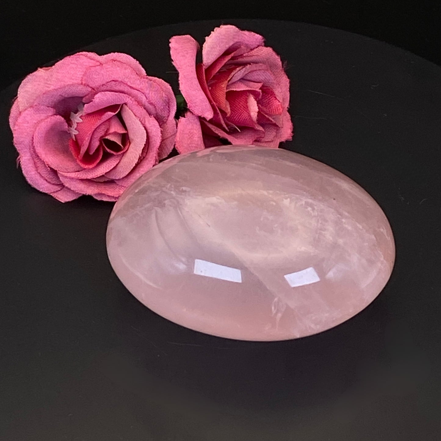 Rose Quartz Palm Stone #16