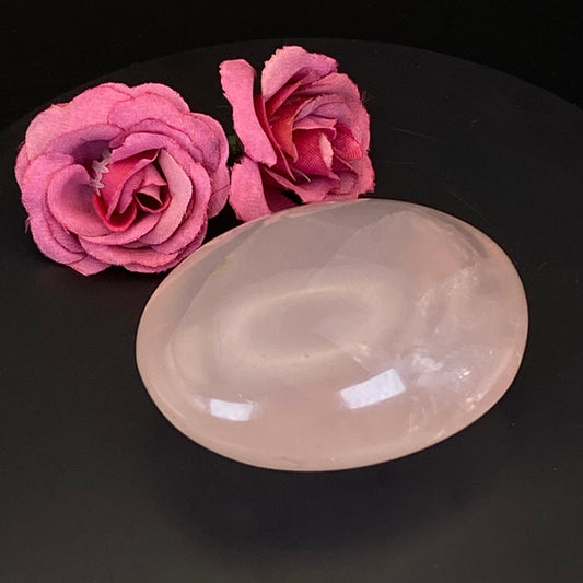 Rose Quartz Palm Stone #17